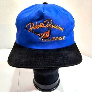 BSNF Railroad Dakota Division Embroidered Pheasant Adjustable Cap EUC